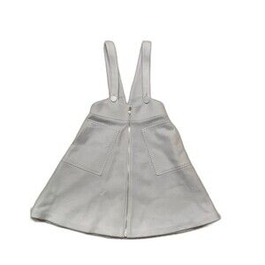 ONE MORE Pinafore Overall Acadamia Cottage Core Dress  A-Line Mini Patch Pockets